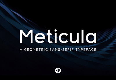 Meticula - Sans-serif Typeface display font geometric font sans serif typeface