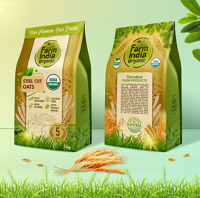 Agriculture Products Label Designs