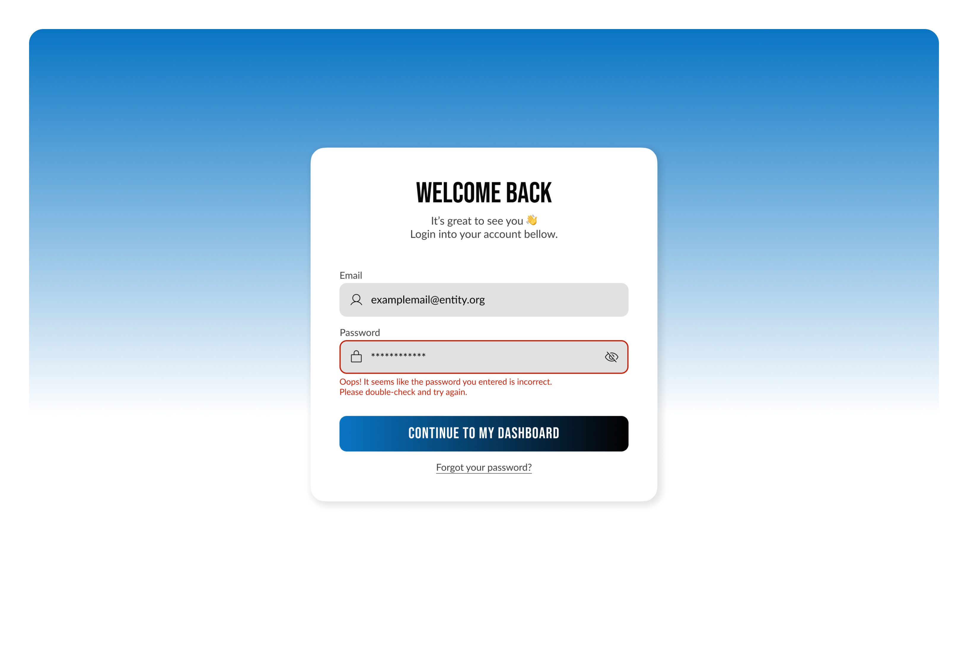#011 DailyUI — Flash Message dailyui flash message signin web design