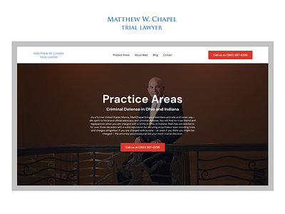 Matthew Chapel | Landing page development law lawyer light trial lawyer webflow
