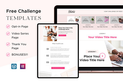 Free Challenge Templates elementor free challenge templates landing page landing page design landing page templates landing pages wordpress wordpress template