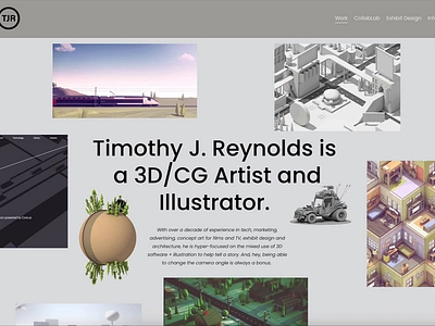 New year, new portfolio site! 3d artist 3d illustrator animation art artist gif illustration illustrator mov mp4 portfolio site squarespace website