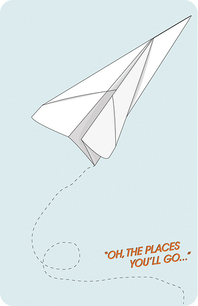 "Oh, the places you'll go..." illustration