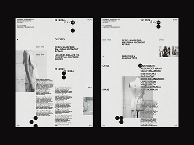 Odyssey brand branding creativity design digital fashion grid layout minimal swiss typography.clean
