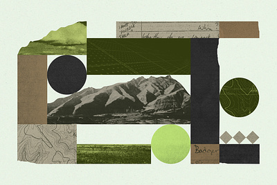 Photo Collage for ProPublica collage editorial geometric indigenous land use mountain native american paper texture tribal