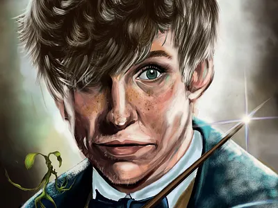 Fantastic Beasts Fan Art art branding charachterdesign colors design dribbble fanart graphic design illustration illustrator logo ui