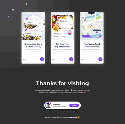 Food Delivery App Design app design designer figma food delivery app mobile app design ux design