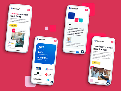 Learnsoft Mobile Site branding creativity web design