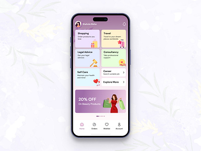 FemmeWorld - E-commerce App app design mobille app ui ux
