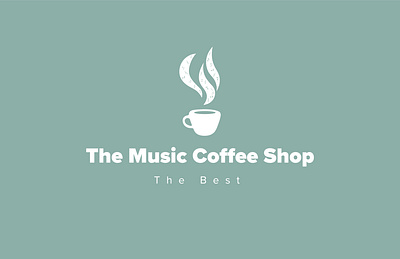 Coffee Shop Logo coffee coffee logo coffee lover coffeehouse logo designer music coffee shop