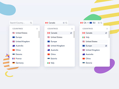 Country Dropdown Selector country flags minimal selector ui ux