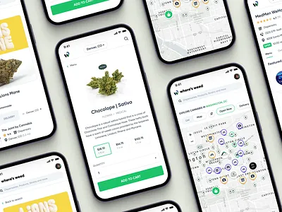 Cannabis Store app best buy cannabis cart dutchie ecommerce ios leafly madebysan mobile new york nyc strain strains top ui weed