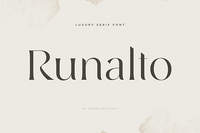 Runalto - Luxury Serif Font beauty classy cosmetic fashion modern serif sharp