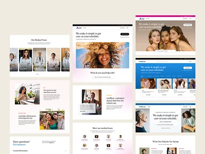 Landing Page Modular System block blocks care doctor doctors health healthcare hero hospital how it works landing marketing medical modular page sections team telemedicine virtual