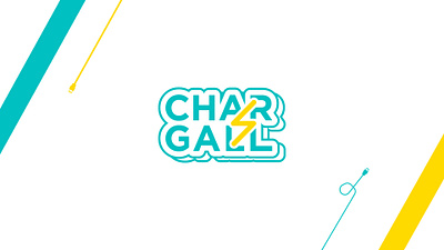 Logo for Power bank Station "CHARGALL" 2024 2click blue branding company design graphic design illustration logo logo design power power bank power station sticker vector