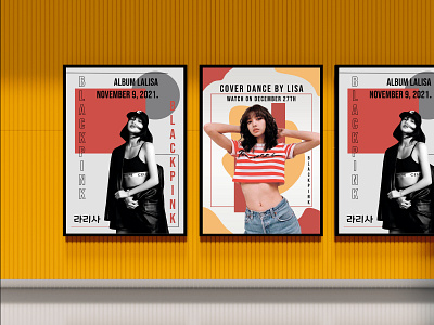 Posters for events blackpink graphic design lisa