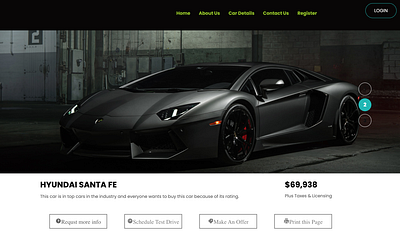 Car Selling Website Ui graphic design ui