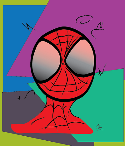 Spiderman Vector Art graphic design