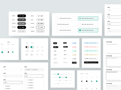 Minimal Design System for Healthcare brand branding buttons care components design design system guidelines health healthcare hospital madebysan medicine system virtual