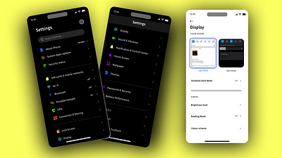 Settings Page { DailyUI - 07 } 3d animation branding colors dark dark mode design illustration light light mode logo page settings sketch two modes typography ui visual