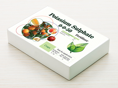 Fertilizer Packaging Design agriculture box branding fertilizer graphic design graphic designer green italy label design leaf minimal packaging design potasium sulphate