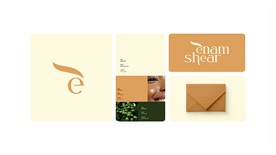 Enam Shear Brand Identity brand identity branding graphic design logo packaging design