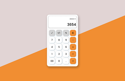 Calculator - #005 branding calculator dailyui design phone ui ux