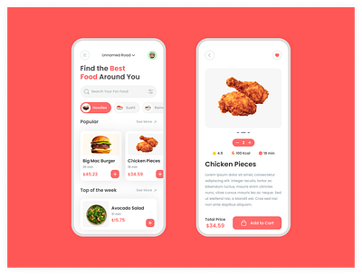 Food App Ui Design food app food app ui design mobile app design ui ui ux design