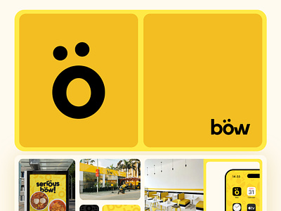 Bow: Fast-Food Restaurant Branding brand identity branding graphic design logo motion graphics poster restaurant visual identity