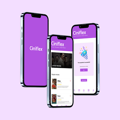Ciniflex - UX case study app behance case case study ciniflex design dribble movie reservation ui user experience user research ux