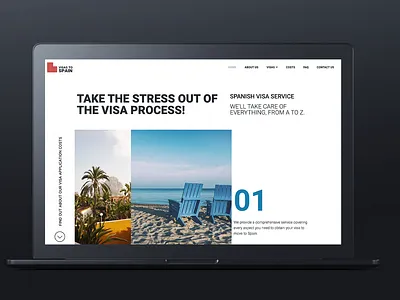 Visas 4 Spain website about page branding corporate design design agency design studio faq graphic design home page landing spanish visas ui ux visas web web design website wordpress