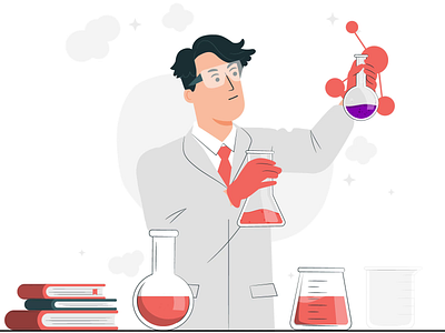 Chemist Animation 2d after effects aftereffects animated animation character character animation characteranimation chemist creative duik graphic design liquid loop motion graphics