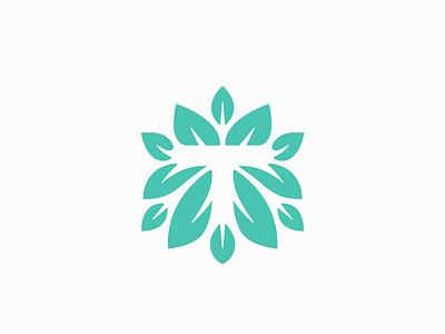 Thrive branding kombucha leafs logo plant t thrive tree