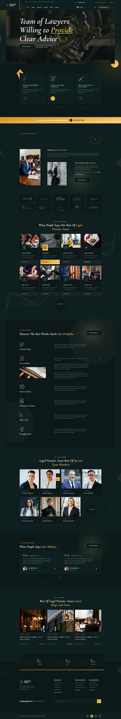 Attorney & Lawyer Figma Template web