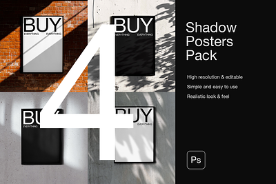 Shadow Edition Posters Mockups framed poster mockup graphic design mockup mockups poster poster design poster mockup posters print shadow mockup shadow posters