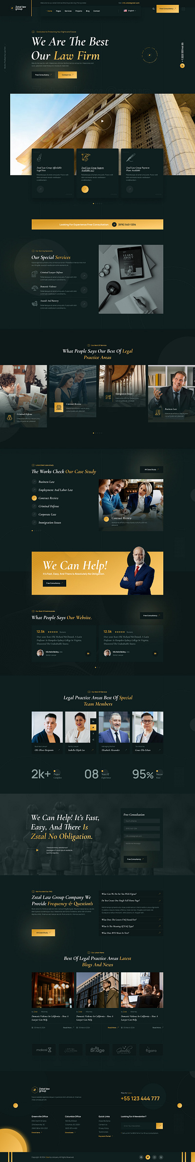 Attorney & Lawyer Group figma template legal