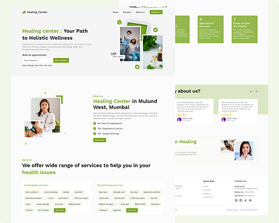 Homeopathy & Physiotherapy Website Design!! doctor healing healthcare homeopathy and physiotherapy homeophathy website physiotherapy website therapist uiux web web design wellness