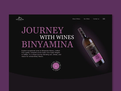 Winery landing Page concept design grape homepage landing main page ui ux web web design webdising website wine winemaker winery