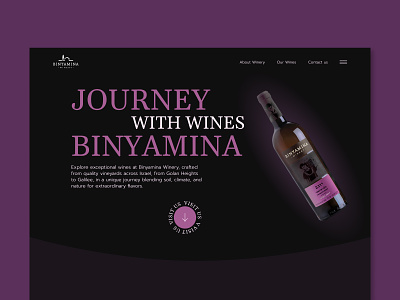 Winery landing Page concept design grape homepage landing main page ui ux web web design webdising website wine winemaker winery