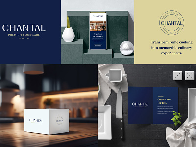 Chantal Rebrand - Identity Design brand identity brand messaging brand strategy branding consumer packaged goods cookware cpg food and beverage graphic design logo packaging design visual identity