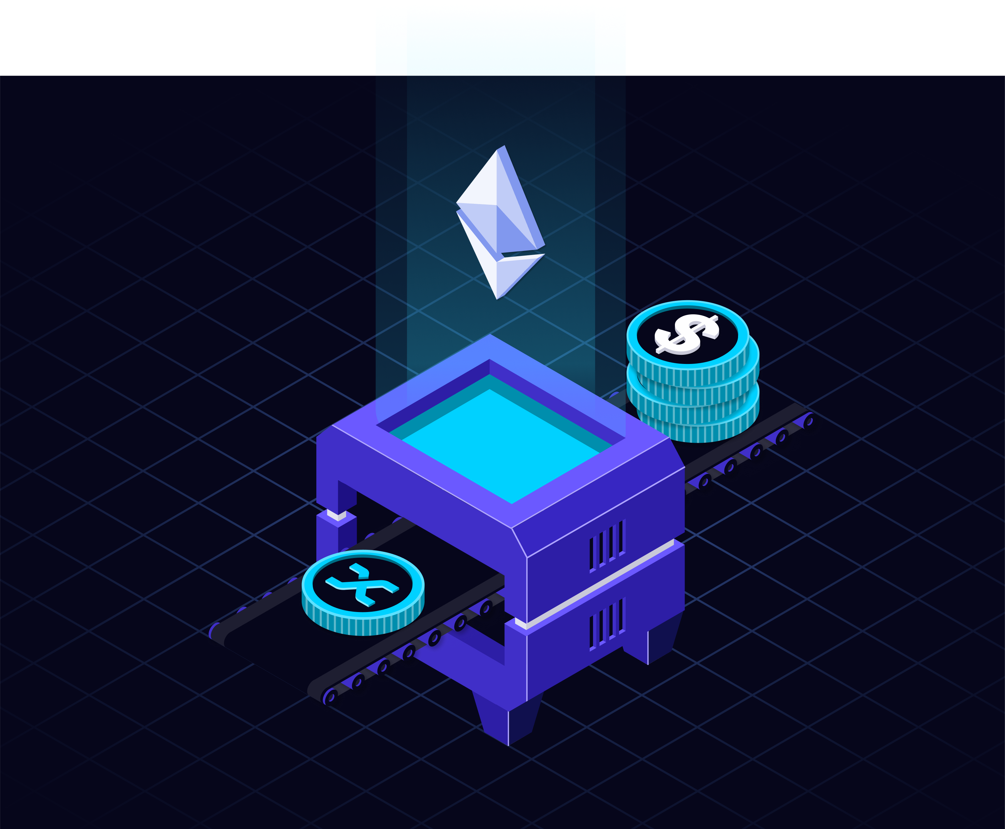 DeFi Staking Illustration branding crypto defi design finance graphic design illustration isometric line art logo stakin ui vector