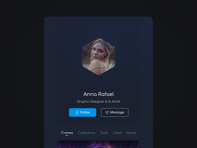 Daily UI 006 User Profile (Sosial Media For Ai) ai app artificial intelligence challenge daily challenge daily ui design media minimal minimal design modern modern design profile profile design social social media social media for ai social media profile ui user interface