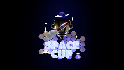 Space Cup - Fall Guys Tournament 3d animation branding graphic design logo motion graphics