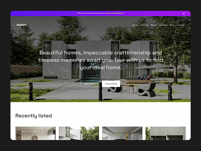 Real Estate Agency Landing Page agency architecture blog business clean construction corporate interior design website landing page minimal modern real estate website