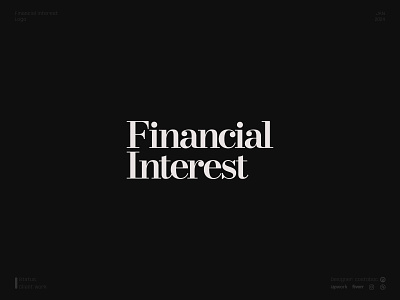 Financial Interest branding design logo logodesign logotype vector