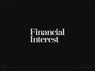 Financial Interest branding design logo logodesign logotype vector