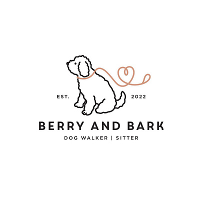 Berry and Bark Dog Care Logo Design branding graphic design logo website