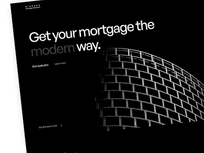 Mortgage Web Design Concept dark dark minimalist dark mode darkmode design minimal mortgage ui ux