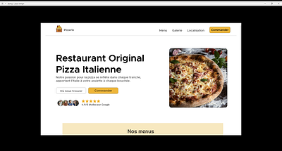 Design pizzeria 1/5 graphic design ui ux