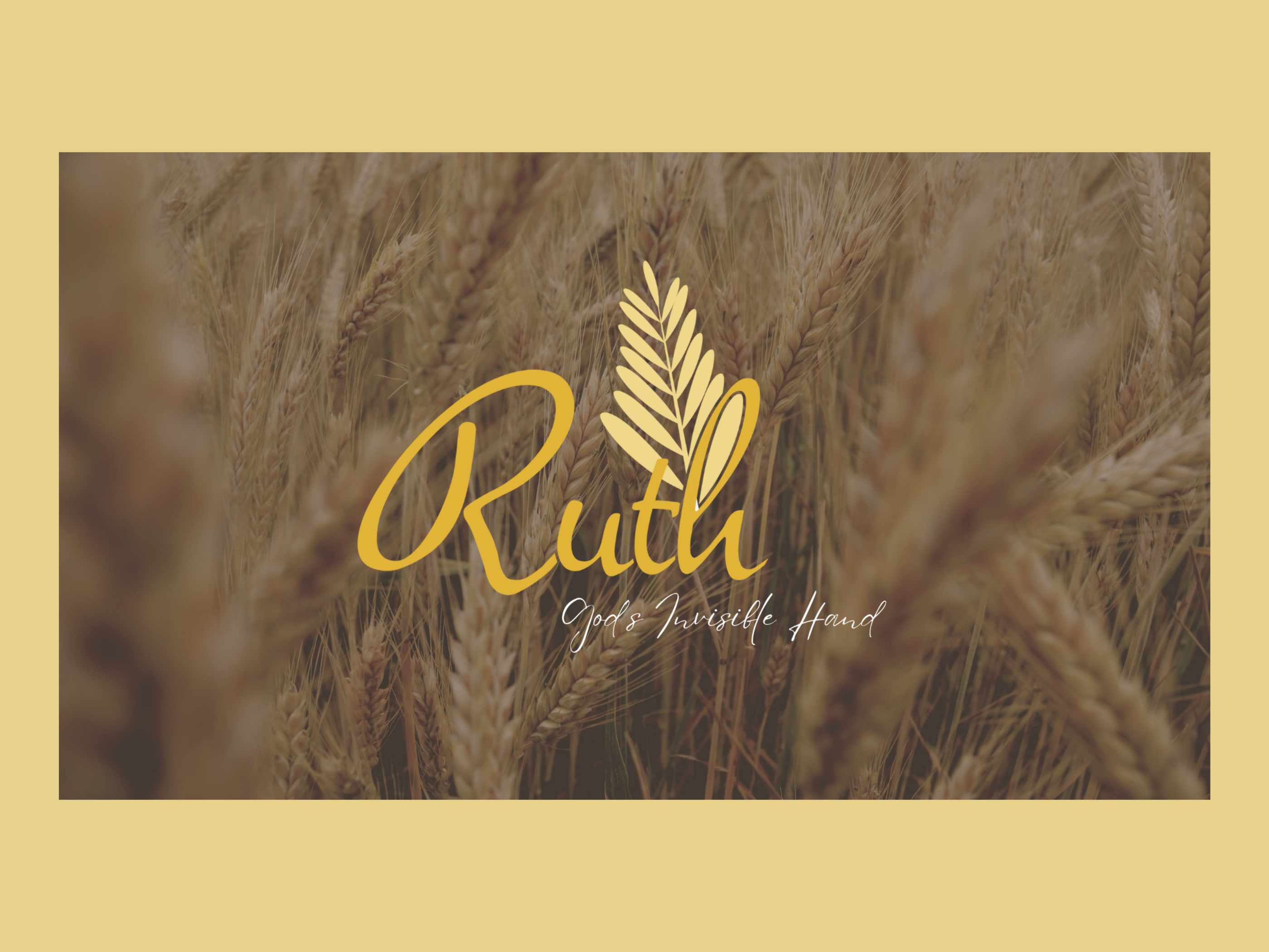 Ruth Sermon Series graphic design